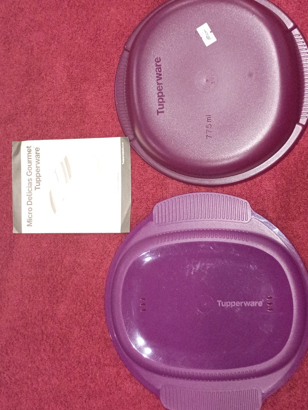 Tupperware Purple Microwave Lunch Tray- 775 Ml